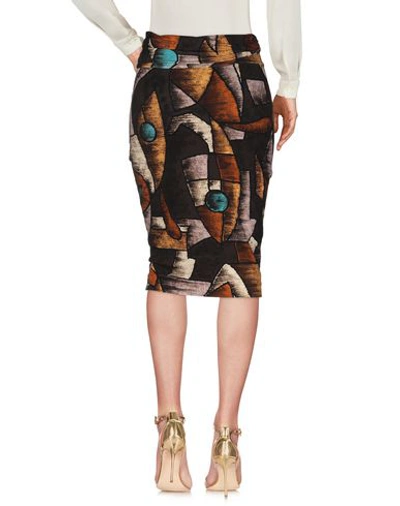 Shop Paul Smith Midi Skirts In Brown