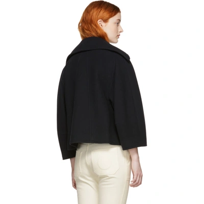 Shop Chloé Chloe Navy Wool Jacket In 48a Navy