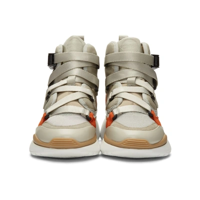 Shop Chloé Chloe Green Sonnie High-top Sneakers In 38a Eucalyp