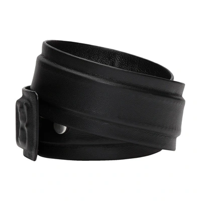 Shop Maison Margiela Black 3d Wrap Bracelet In 963 Slv+blk