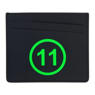 Shop Maison Margiela Black And Green 11 Card Holder In T8013 Black