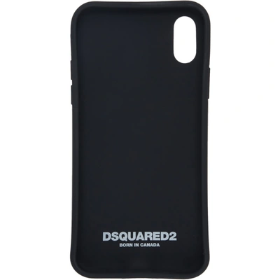 Shop Dsquared2 Black Icon Iphone X Case In M063 Nerobi