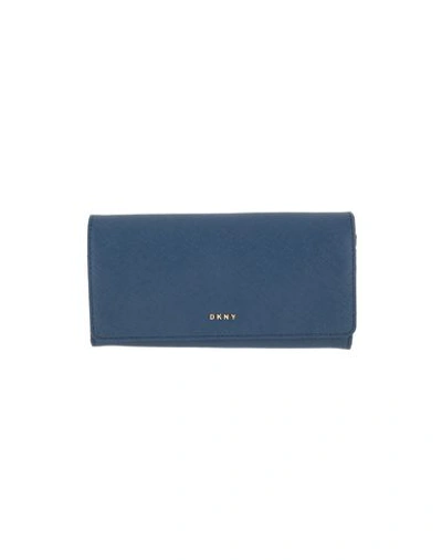 Shop Dkny Wallet In Dark Blue