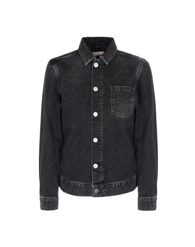 Shop Allsaints Denim Jacket In Black