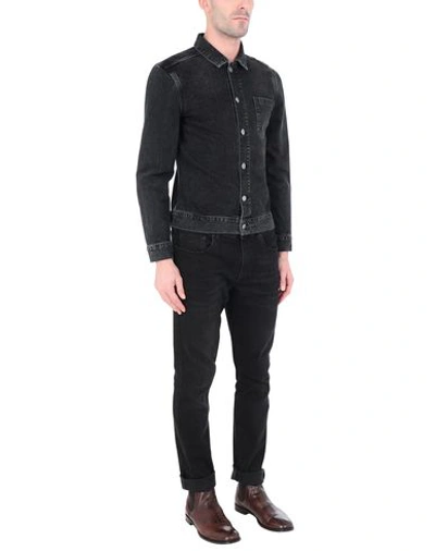 Shop Allsaints Denim Jacket In Black