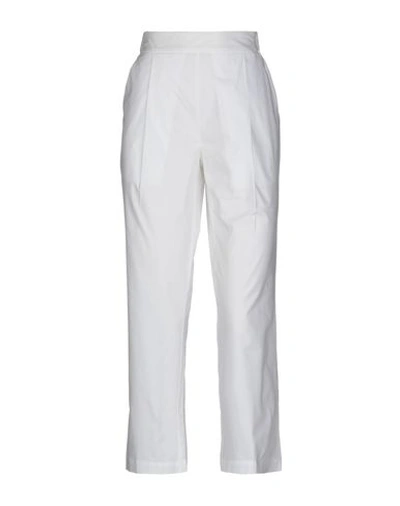 Shop Semicouture Casual Pants In White