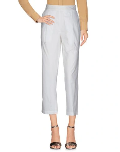 Shop Semicouture Casual Pants In White