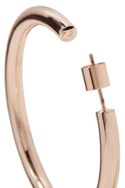 Shop Jennifer Fisher Baby Lilly Rose Gold-plated Hoop Earrings