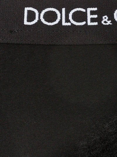 Shop Dolce & Gabbana Two Pack Regular Logo Cotton Blend Boxers In N0000 Black