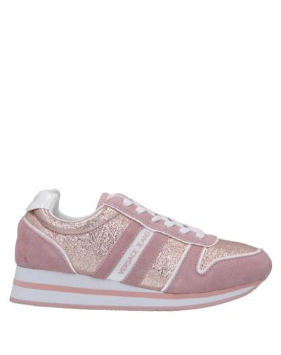 Shop Versace Jeans Sneakers In Pale Pink