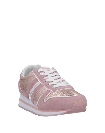 Shop Versace Jeans Sneakers In Pale Pink