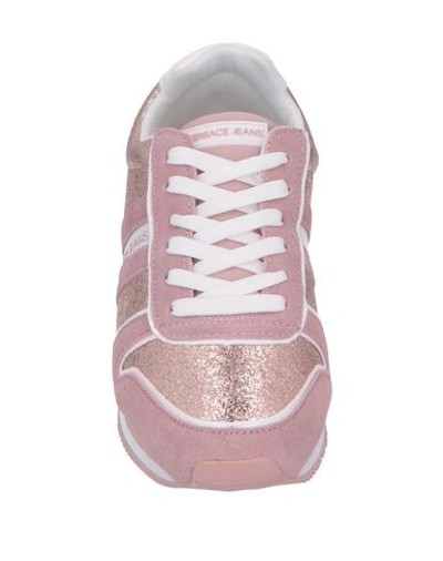 Shop Versace Jeans Sneakers In Pale Pink