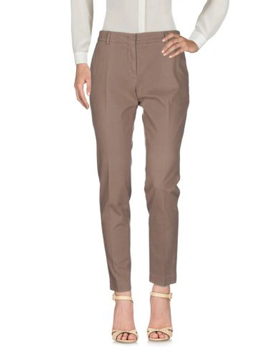 Shop Incotex Casual Pants In Light Brown