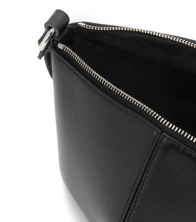 Shop Alexander Mcqueen Leather Shoulder Bag In Black