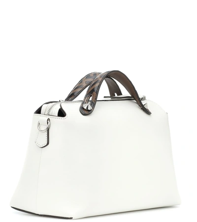 Shop Fendi By The Way Leather Shoulder Bag In White