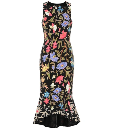 Shop Peter Pilotto Printed Midi Dress In Multicoloured
