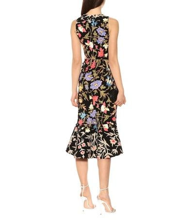 Shop Peter Pilotto Printed Midi Dress In Multicoloured