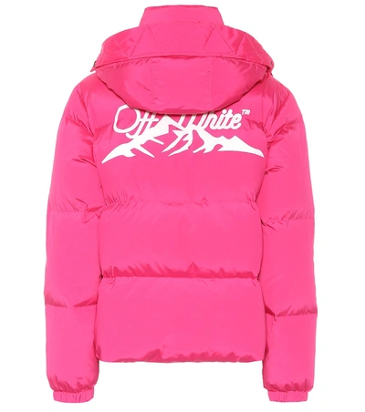 Shop Off-white Puffer Jacket In Pink