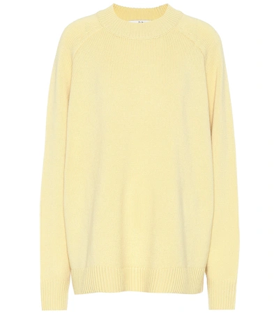 Shop Tibi Cashmere Sweater In Yellow