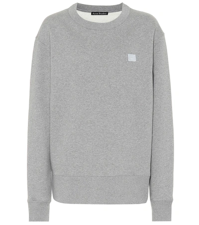 Shop Acne Studios Fairview Face Cotton Sweatshirt In Grey