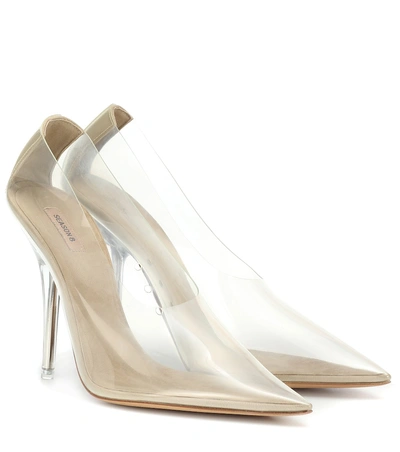 Transparent Pointed Toe Pumps