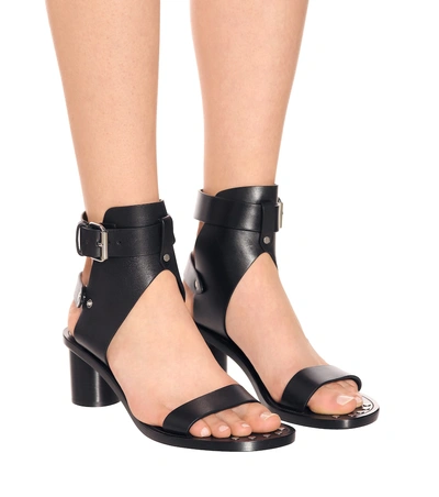 Shop Isabel Marant Jaeryn Studded Leather Sandals In Black