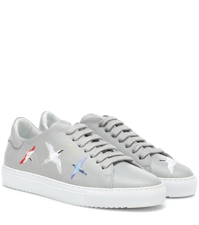 Shop Axel Arigato Clean 90 Bird Leather Sneakers In Grey