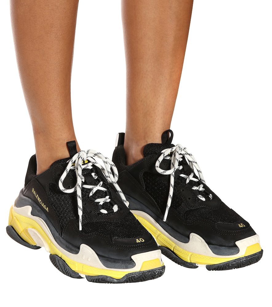 black yellow triple s