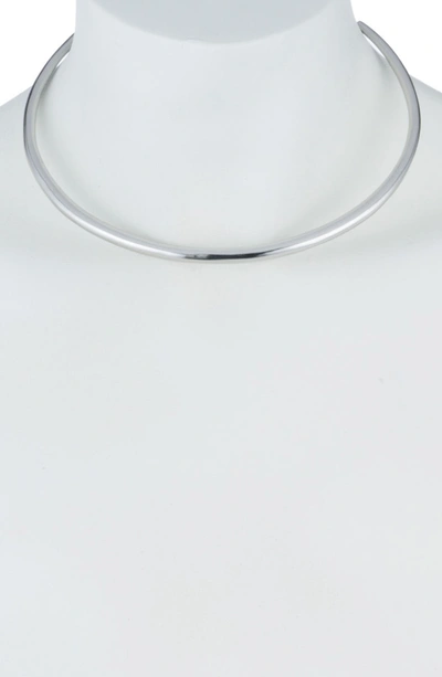 Shop Alexis Bittar 'liquid' Skinny Collar Necklace In Silver