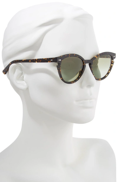 Shop Ahlem Menilmontant 53mm Cat Eye Sunglasses - Yellow Turtle