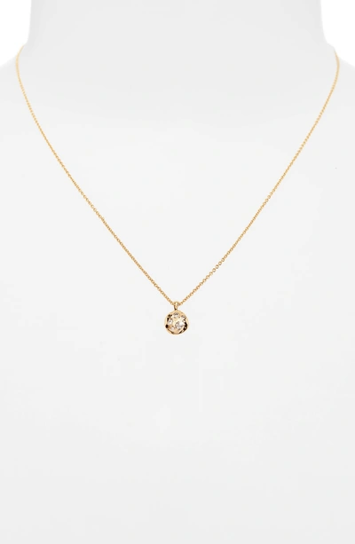 Shop Gorjana Collette Circle Adjustable Necklace In Gold