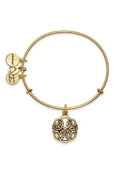 Shop Alex And Ani Path Of Life Adjustable Wire Bangle (nordstrom Exclusive) In Russian Gold