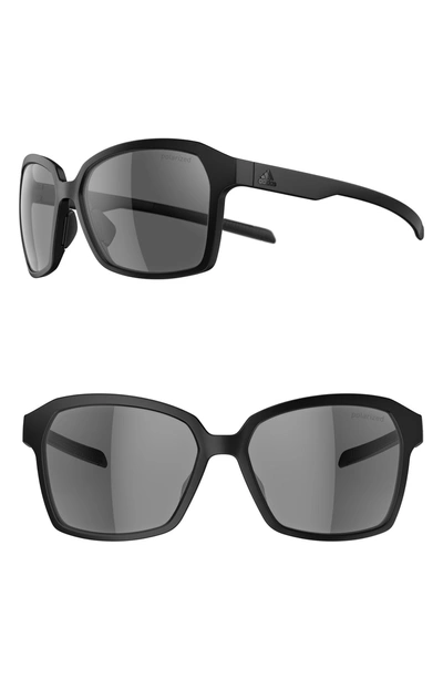 científico envío Alcanzar Adidas Originals Aspyr 58mm Polarized Sunglasses In Black Matte/ Grey |  ModeSens