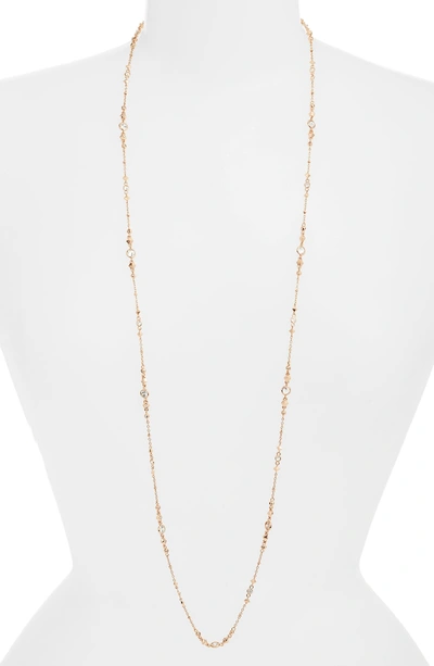 Shop Kendra Scott Wyndham Long Station Necklace In Rose Gold