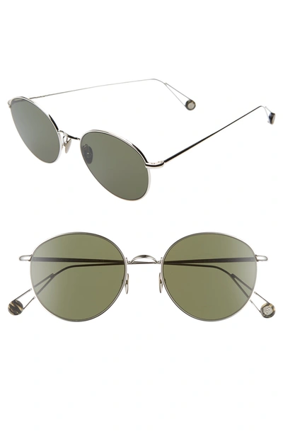 Shop Ahlem Madeleine 53mm Round Sunglasses - White Gold