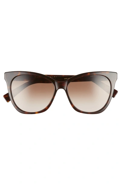 Shop Marc Jacobs 56mm Cat Eye Sunglasses In Dark Havana