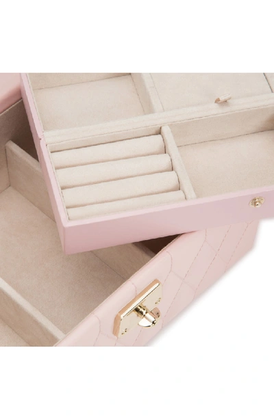 Shop Wolf Caroline Small Travel Jewelry Case - Pink In Rose Quartz