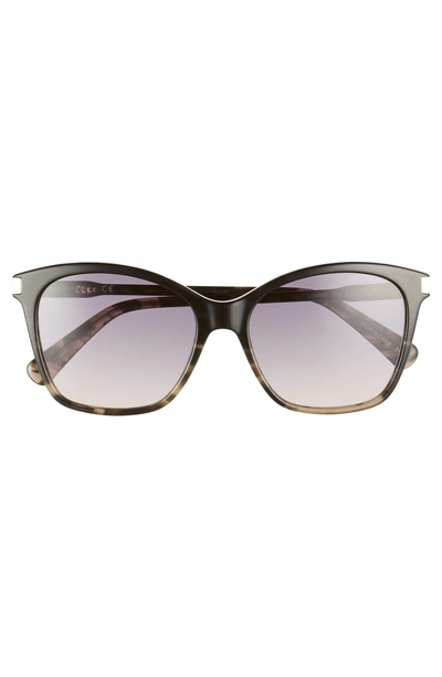 Shop Longchamp Le Pliage 54mm Butterfly Sunglasses In Marble Grey