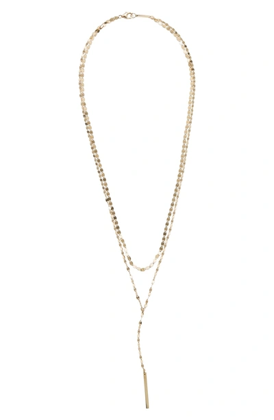 Shop Lana Jewelry Y-necklace In Yellow Gold