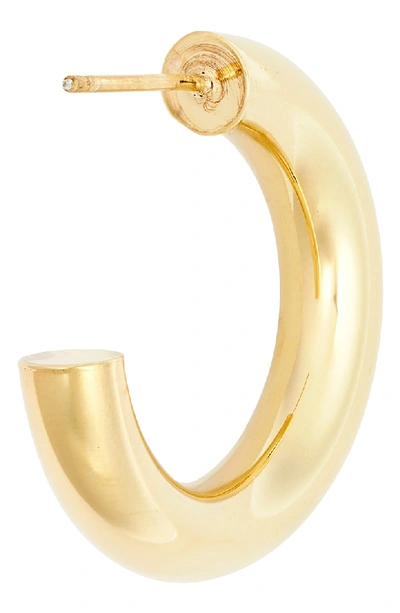Shop Jennifer Zeuner Lou Hoop Earrings In Yellow Gold Vermeil