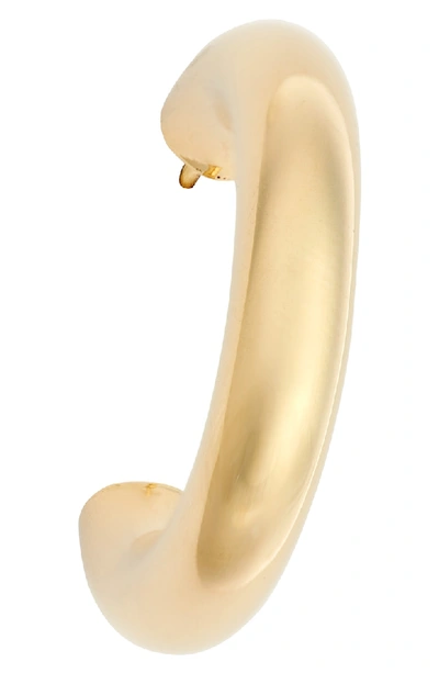 Shop Jennifer Zeuner Lou Hoop Earrings In Yellow Gold Vermeil