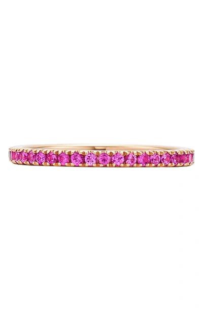 Shop Kwiat Pink Sapphire Stacking Ring In Rose Gold