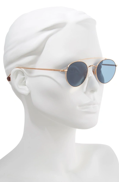 Shop Ahlem Bastille 49mm Aviator Sunglasses In Rose Gold