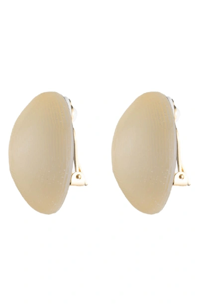 Shop Alexis Bittar Dome Earrings In Gold