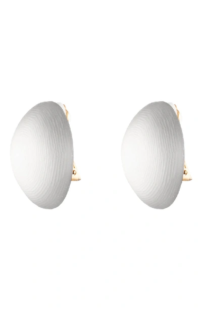 Shop Alexis Bittar Dome Earrings In Silver