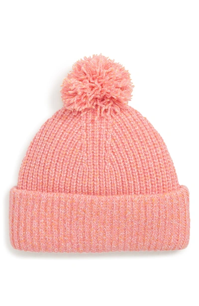 Shop Rag & Bone Cheryl Pompom Knit Beanie - Pink