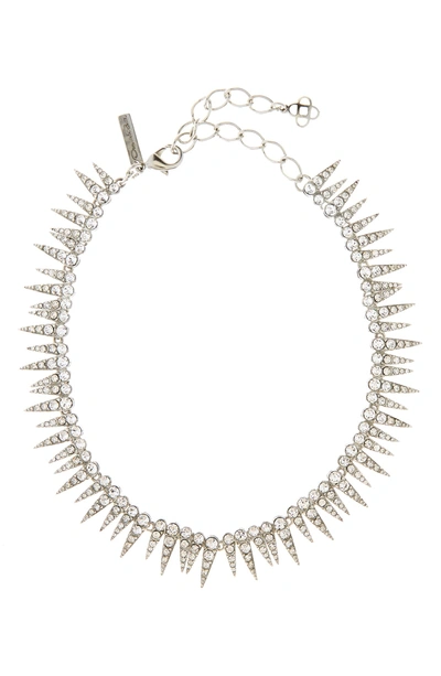 Shop Oscar De La Renta Crystal Sea Urchin Necklace