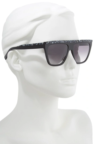 Shop Rebecca Minkoff Jane2 58mm Gradient Square Sunglasses In Black