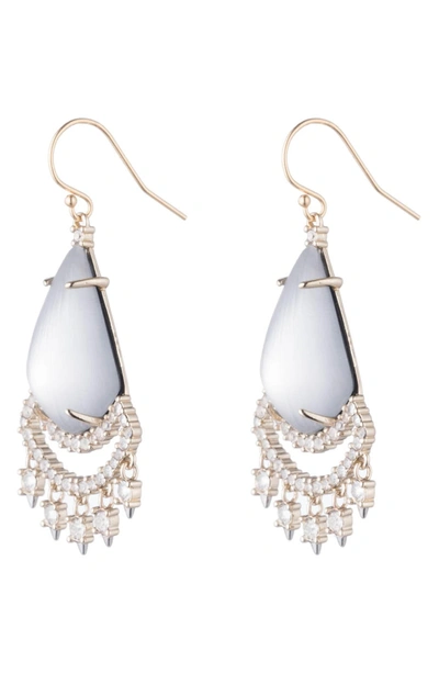 Shop Alexis Bittar Crystal Chandelier Earrings In Silver