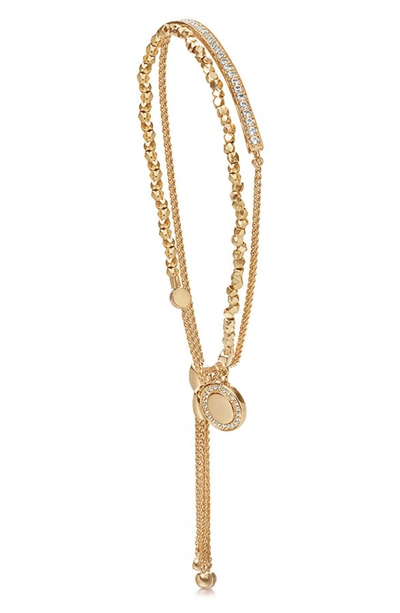 Shop Astley Clarke Cosmos Kula Sapphire Stack Bracelet In Gold